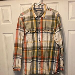 L.L. Bean Men's Multicolor Plaid Button-Down Shirt